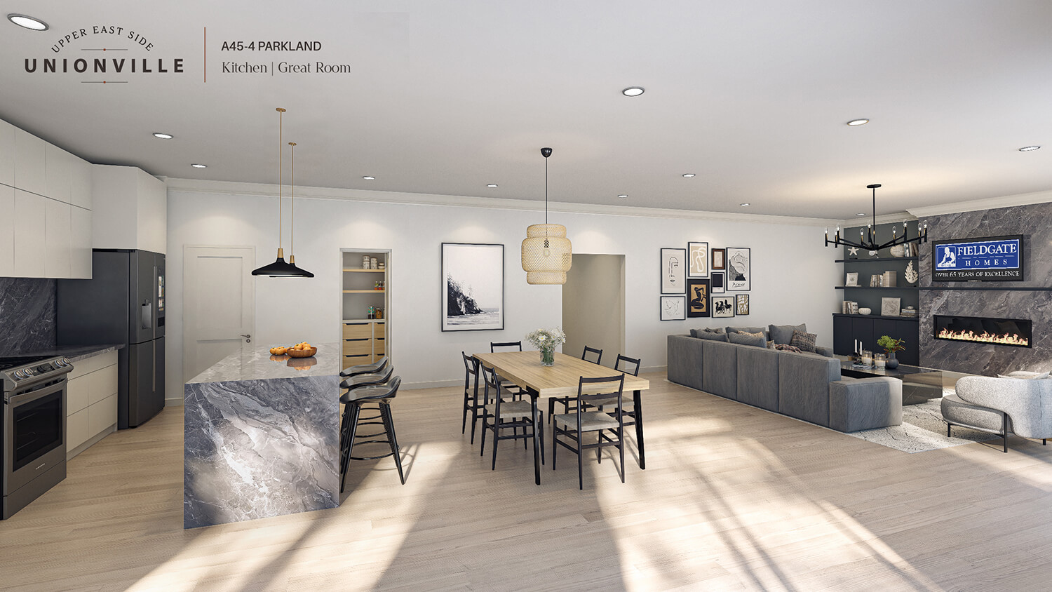UpperEast Side Unionville luxury kitchen rendering